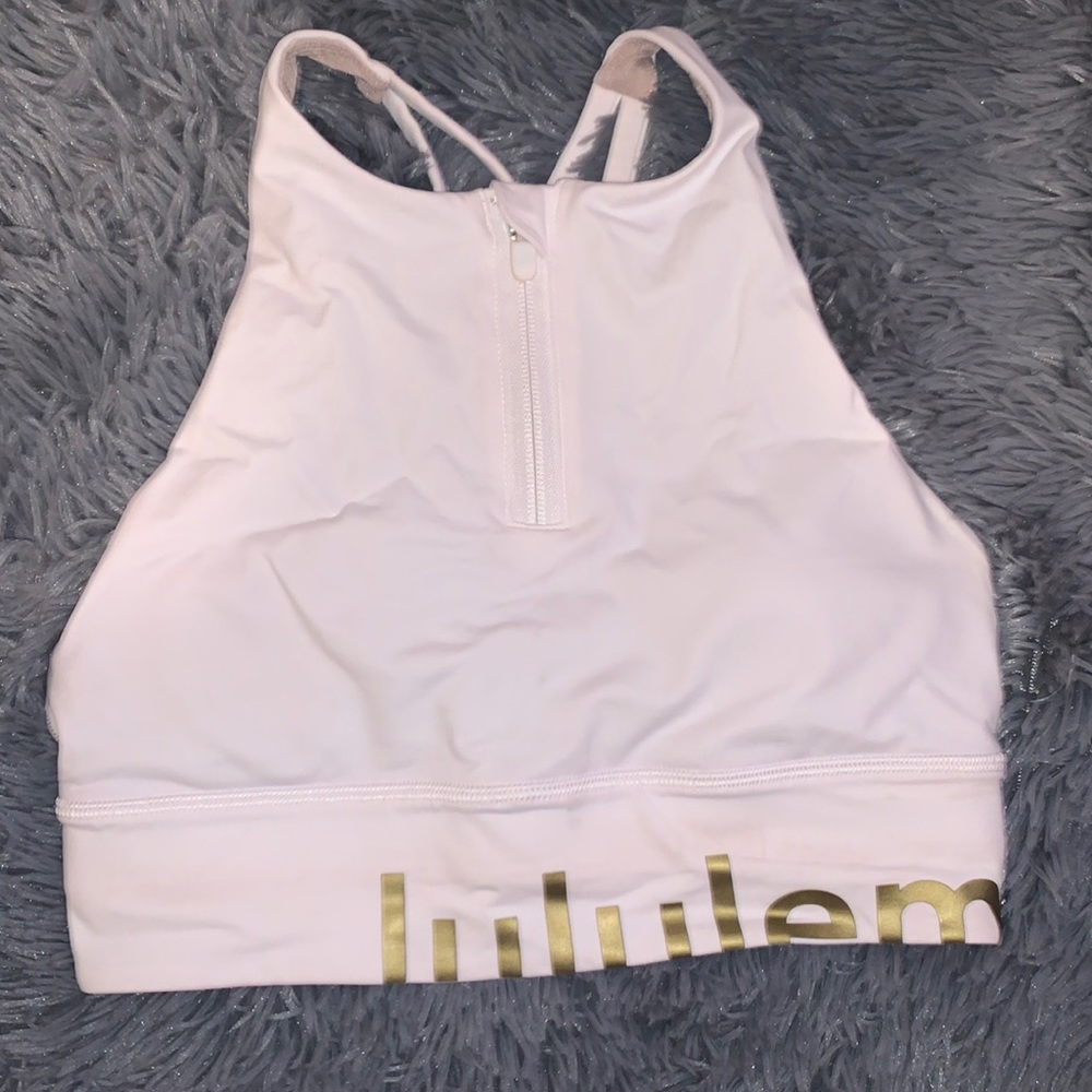 Lululemon energy high neck longline sports bra special edition